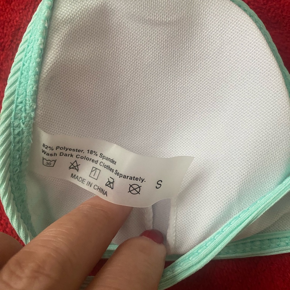 Mint Green Ribbed Bikini Set - Picture 5 of 6